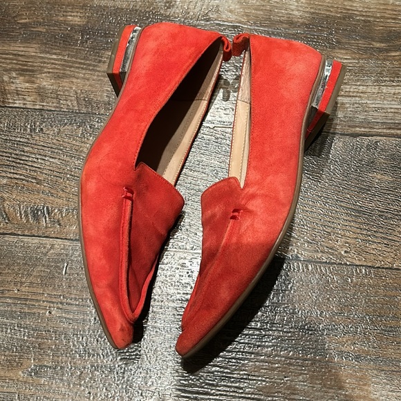 Franco Sarto red suede loafers - Picture 3 of 6